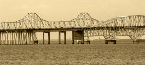 3rd PrizeOpen Mono In Class 3 By Donald Barrow For Chesapeake Bay Bridge In Earlier Times NOV-2022